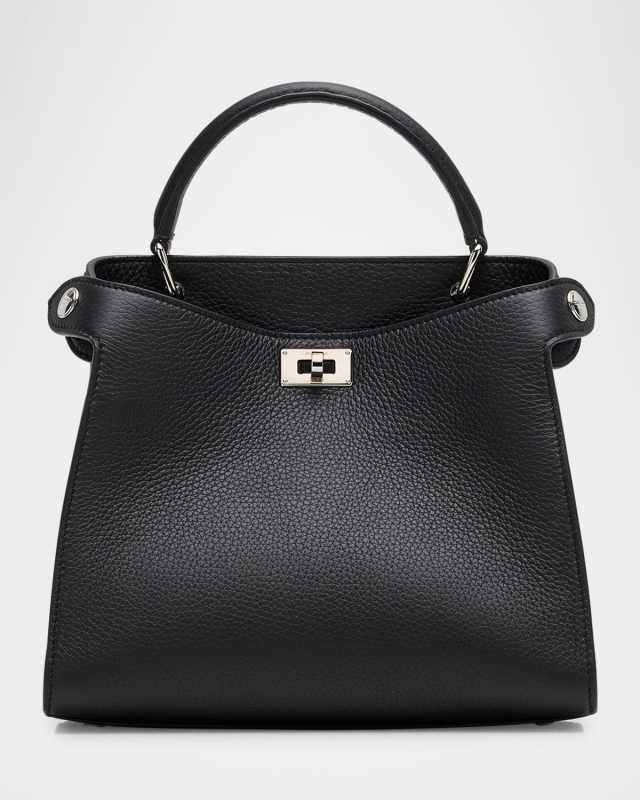 Lutece Mini Grained Leather Top-Handle Bag